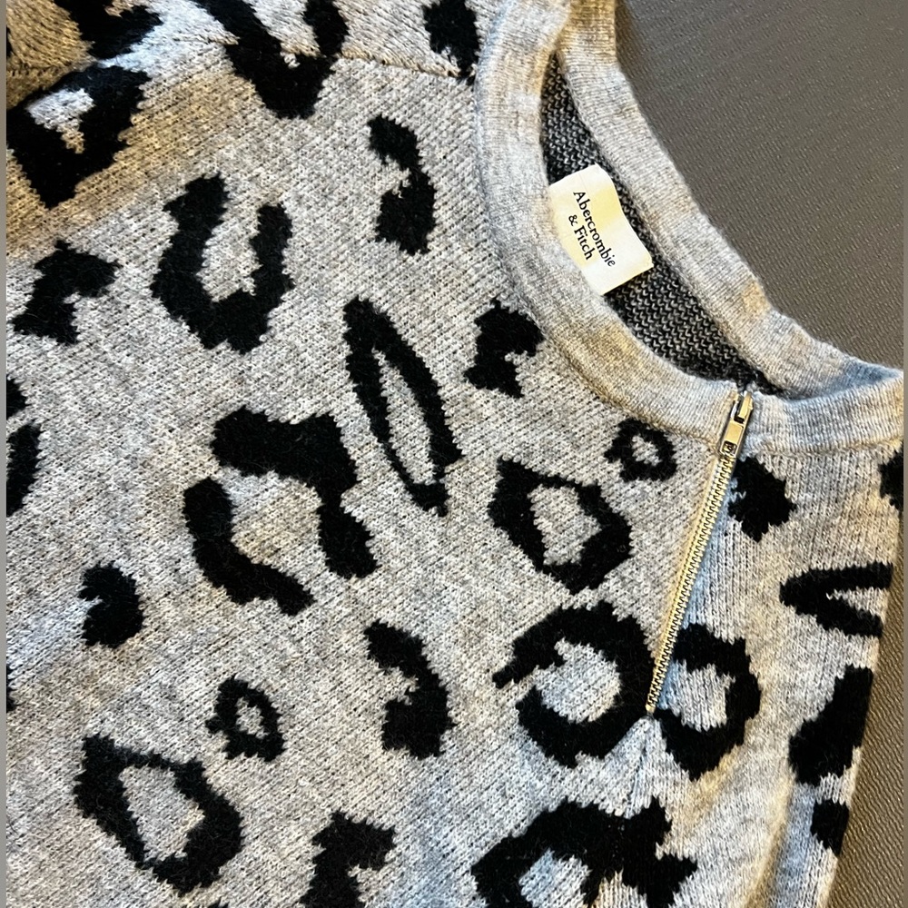 Black and grey sweater